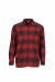 Simms Coldweather Shirt - Auburn Red Plaid