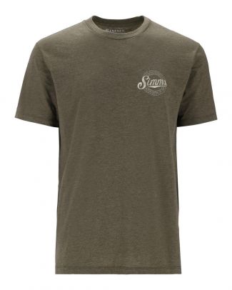 Simms Circle Lockup T-Shirt Military Heather 