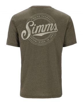 Simms Circle Lockup T-Shirt Military Heather 