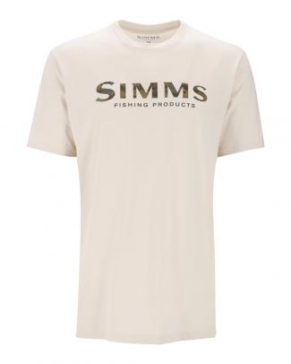 Simms Shroud Fill Logo T-Shirt Natural