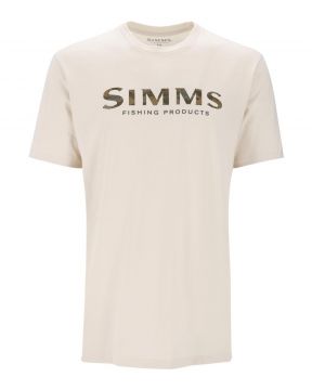 Simms Shroud Fill Logo T-Shirt Natural