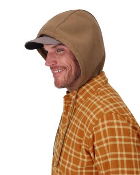 Simms Coldweather Hooded Shacket Wakemup Plaid - Stonefly