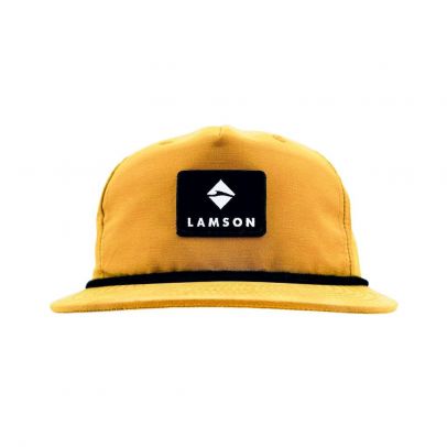 Lamson Flat Bill Rope Cap - Tan With Black Rope