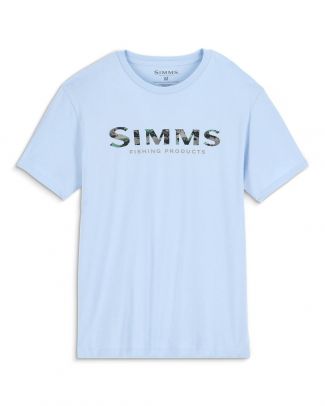 Simms Simms Shroud Fill Logo T-Shirt Sky Blue