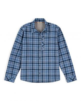 Simms Coldweather Shacket Schooner Plaid - Albacore 