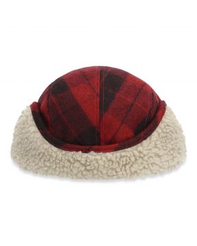 Simms Coldweather Cap Red Buffalo Plaid 