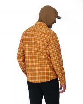 Simms Coldweather Hooded Shacket Wakemup Plaid - Stonefly