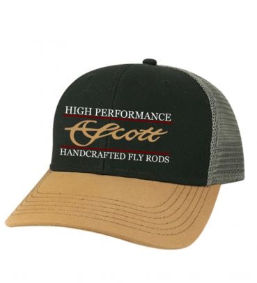 Scott Black, Grey, and Gold Mesh Snap Back with High Performance Logo