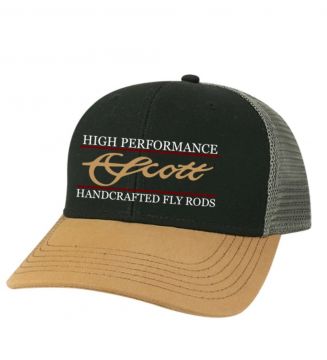 Scott Black, Grey, and Gold Mesh Snap Back with High Performance Logo