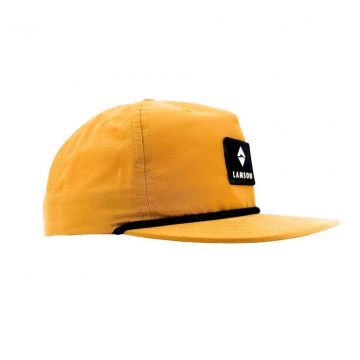 Lamson Flat Bill Rope Cap - Tan With Black Rope