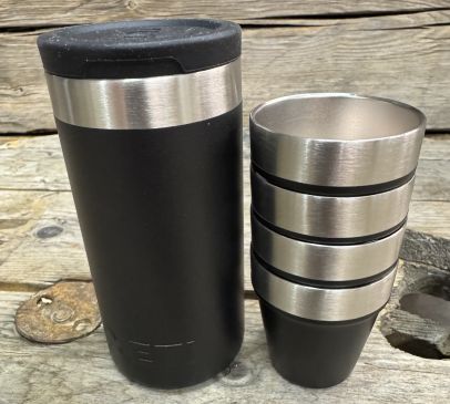 Yeti Shot Glasses & Case Black