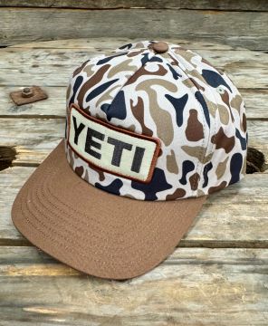 Yeti Logo Gamo Woven Flat Brim Snapback