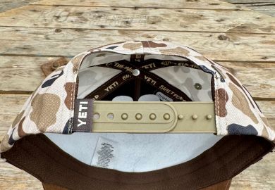 Yeti Logo Gamo Woven Flat Brim Snapback